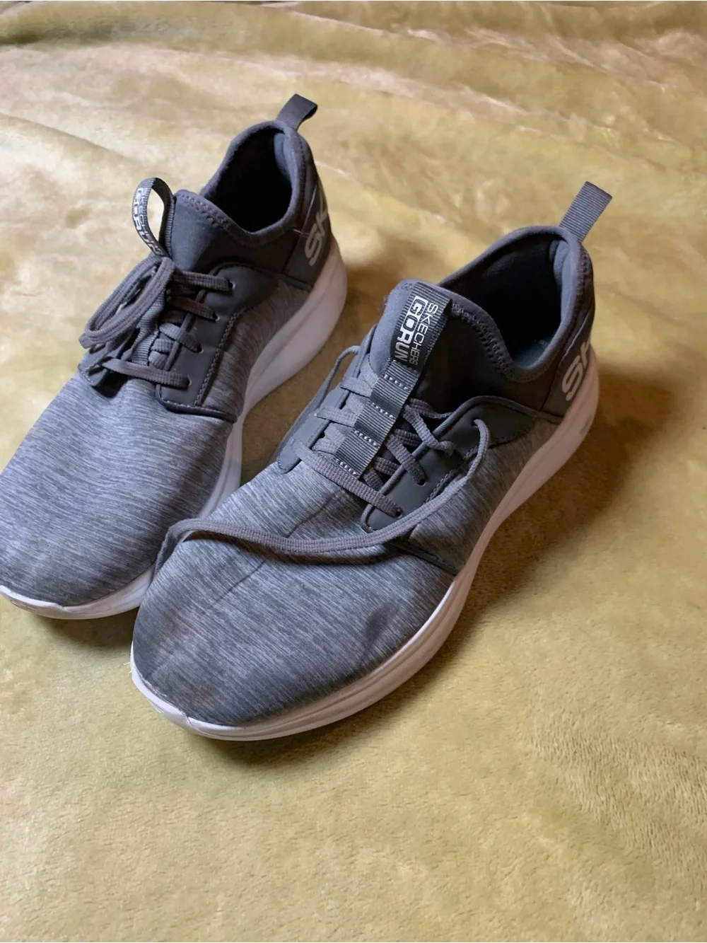Skechers Grey Men’s Lightweight Slip-On Athletic Sneakers